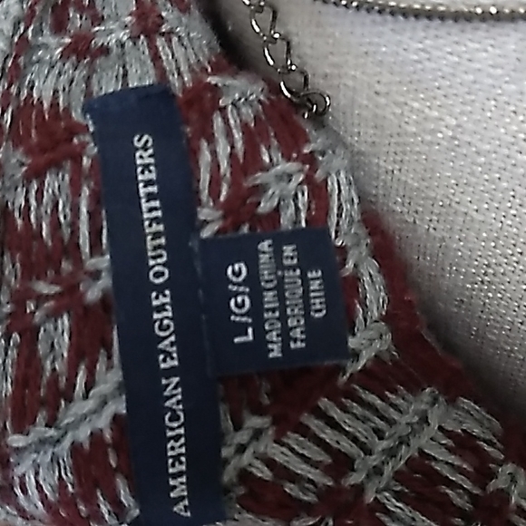 AMERICAN EAGLE OUTFITTERS SZ L LADIES PULLOVER HOODED OVERSIZED SWEATER AEO - Picture 3 of 12